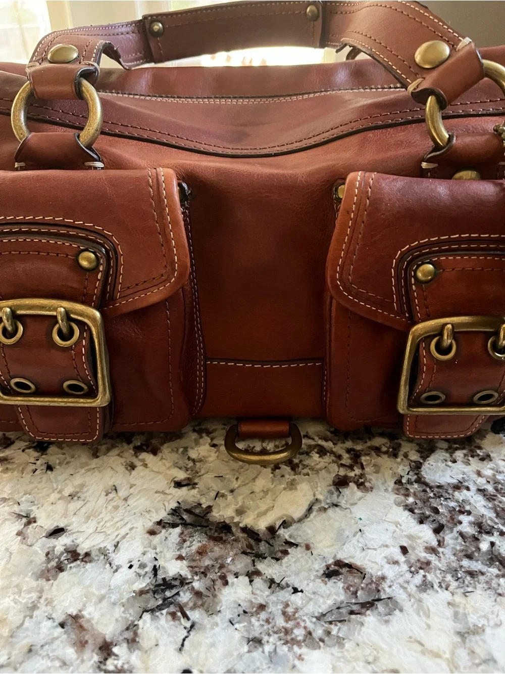 Coach Legacy Mandy satchel leather with brass hardware. Pre-Owned condition-Good - Picture 16 of 16
